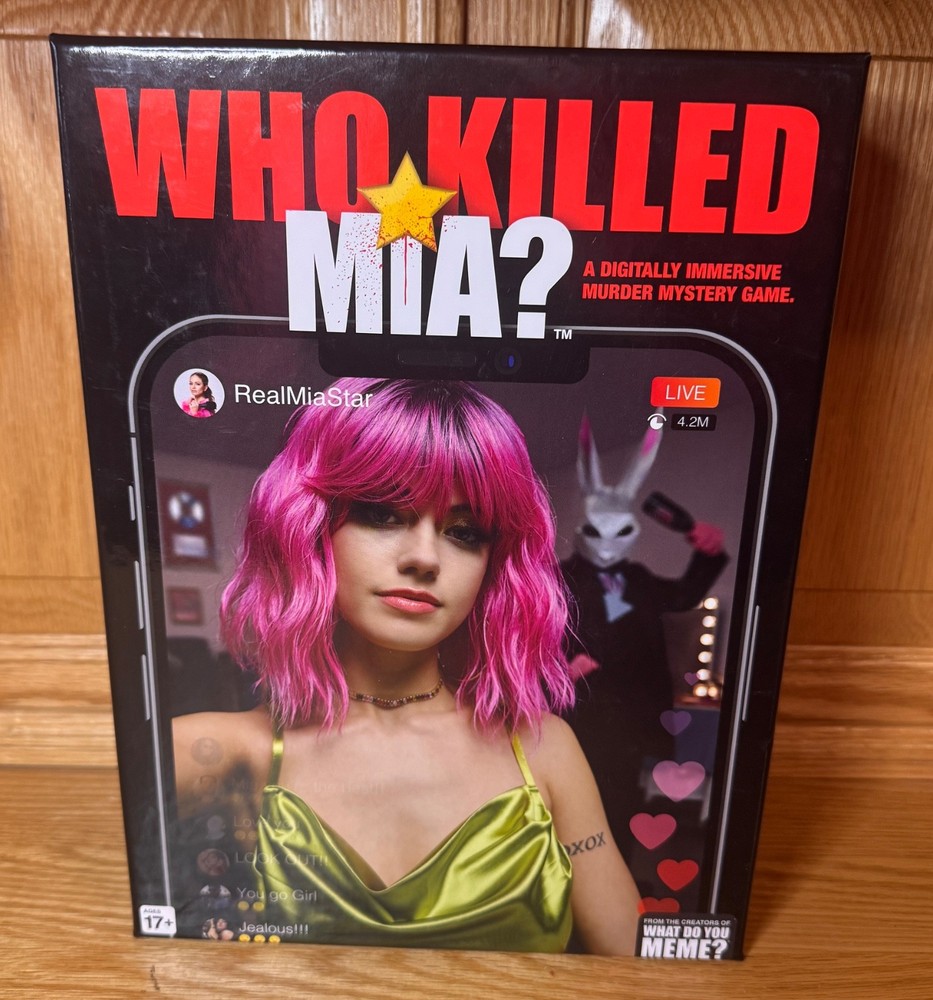 Who Killed Mia? A Digitally Immersive Murder Mystery Adult Crime Board Game