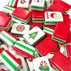160 Christmas-themed American Mahjong set 4-layer acrylic American Mahjong tiles