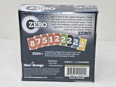 Zero Card Game How Low Can You Go?, Blue Orange Games, 2017 – New & Sealed