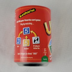 Uno Dice Game 2011 Red Can Pop Open Fast Fun NO Instructions Manual