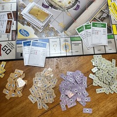 MONOPOLY Secret Vault Board Game Cat Dinosaur 99% Complete Missing Dice