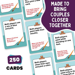 The Couples Painting Game – Date Night Card & Painting Kit | Fun DIY Activity wi