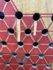 Vintage Hop Ching Chinese Checkers Game Board J. Pressman Co. NY 2729