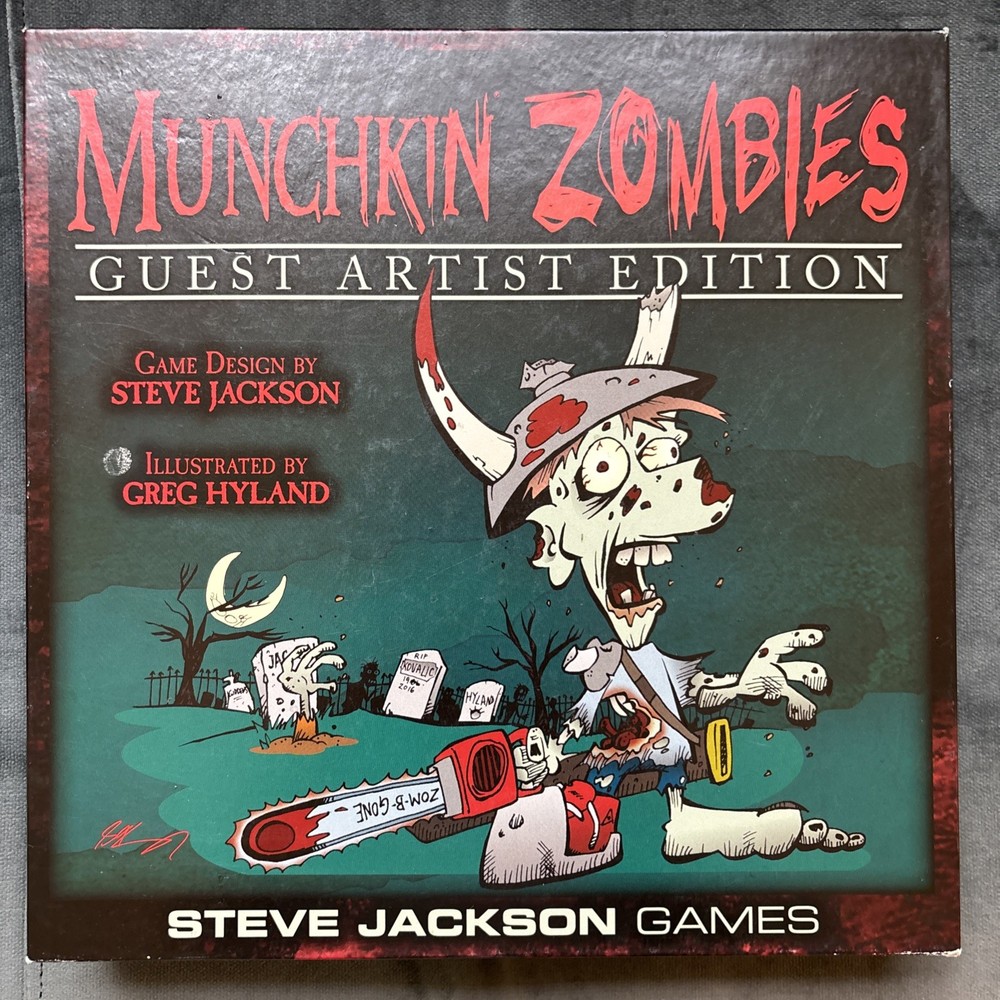 Munchkin Zombies – Guest Artist Edition Re-Illustrated By Greg Hyland – Complete