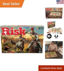 Risk Board Game: Engage in Military Strategy for Teens & Adults, 120 Minutes