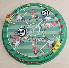 Vtg 1980s Soccerama Tabletop Soccer Game Delvar No. 4040 Incomplete Board Game