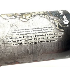 Zombie Dice Steve Jackson Games 2013 – First Edition – 1st Printing