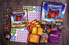 New! The Towers of Arkhanos Board Game IDW Games Wizard Dice Build Harry Potter