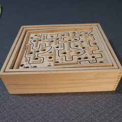 STERLING Games Large Wooden Labyrinth Marble Ball Tilt Maze Golf Baseball Boards