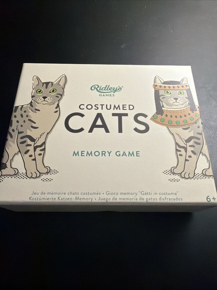 Ridley’s Costume Cats Memory Game – Includes 50 Matching Cards and Instructions