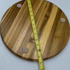 Hand Painted Aggravation Board Game 14in Brown Wooden Wahoo Marble Race Round