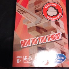 Hasbro Jenga Genuine Hardwood Family Strategy Game Ages 6+ Complete 2019