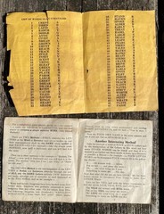 Vintage 1930 Parker Brothers Anagram-Antics Original Rules & Instructions Paper