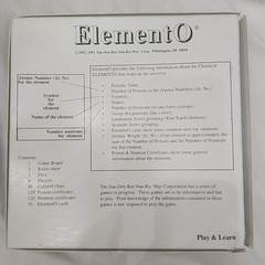 ElementO-1992 Original Educational Game-Learn the Periodic Table NEW Vintage