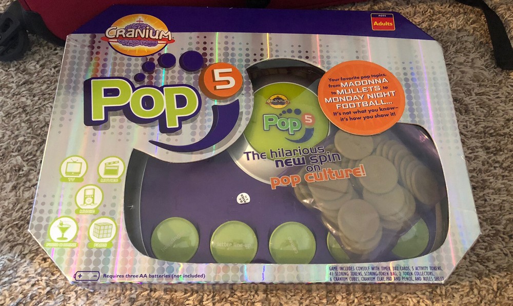 CRANIUM POP 5 EDITION Interactive Adult/Teen Party Pop Culture Game