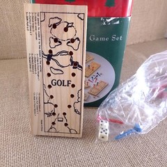 Lucky 7 Sport Game Set Wooden Peg Games In Christmas Tin Fun All Ages C-2088