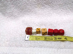 7 1960’s Various Board Game Throwing Dice Good Usable Condition