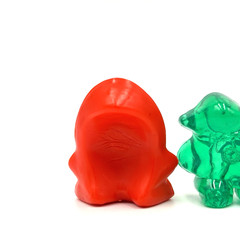 4 Different Classic Eggys Gogos Crazy Bones 1996 Super Eggy Mega Mutant
