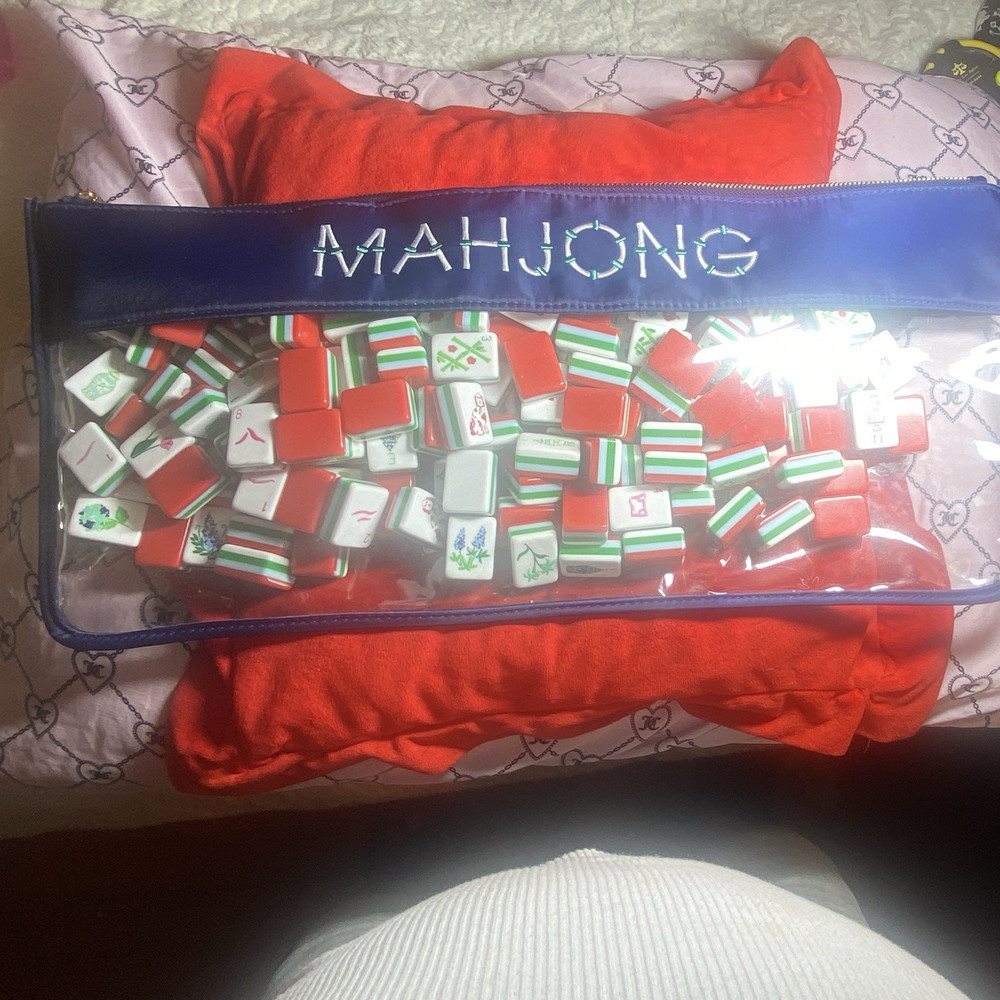 Mah Jong Strategy Tile Game Complete Set w/ Travel Case, 2+ Players, 8+