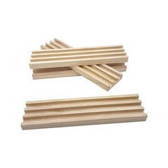 Domino Racks for Mexican Train Dominoes – Wooden Domino Holders Set of 4