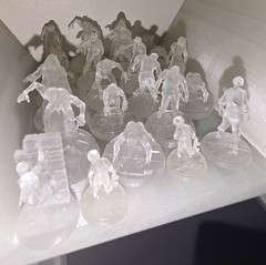 Dungeons & Dragons Clear SLA Miniatures Lot. X20 Ghouls And Zombies