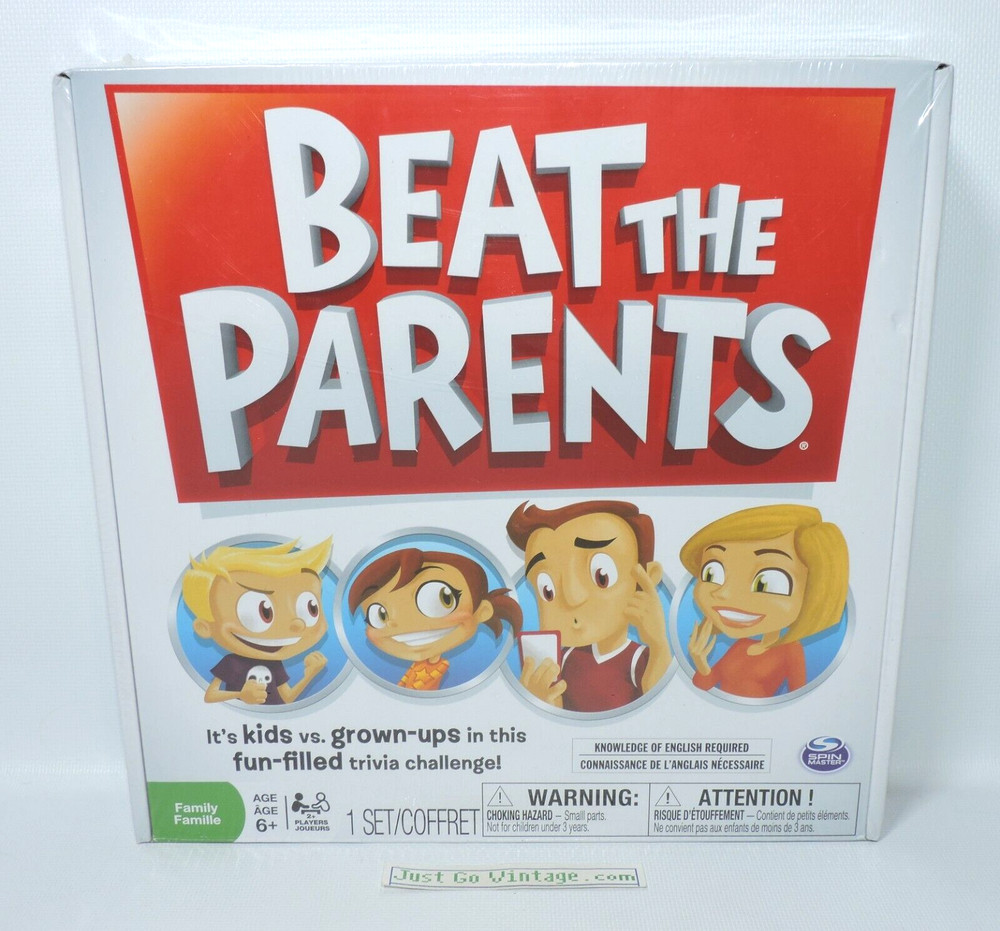 Beat The Parents Board Game Trivia Kids vs Grown-Ups Adults Family NEW, SEALED