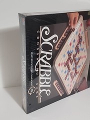 Scrabble Crossword Game Deluxe Edition Turntable 4034 1989 Milton Bradley Sealed