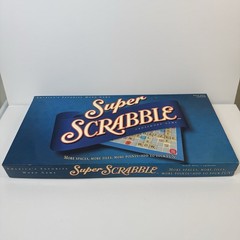Super Scrabble Board Game by Hasbro – 2004 – 100% Complete with All 200 Tiles!