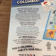 Sealed Columbia-Opoly Board Game Late For The Sky Tennessee