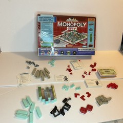 Monopoly City Board Game Family Hasbro 2009 Incomplete PARTS ONLY 3D Buildings