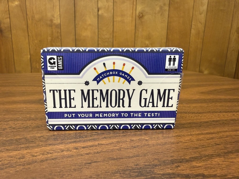 Ginger Fox The Memory Game Put Your Memory To the Test! Matchbox Games Fun Cards
