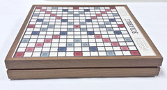 2019 WS GAME COMPANY DELUXE ED. SCRABBLE ROTATING WOOD COLLECTOR GAME SET EUC