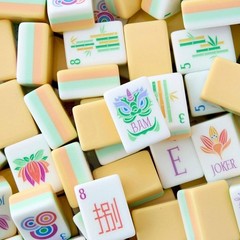 NEW! Vibrant Layered American Mahjong Tiles – Lemon Chiffon – Set 160 Tiles