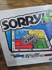 Sorry Board Game New Sealed Ages 6+ 2-4 players Hasbro Gaming A5065 Family Night