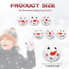 Fun 30 Pcs Classic Plush Snowballs – Ideal for Christmas Decor and Games