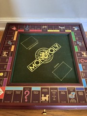 1991 Franklin Mint Monopoly Collector’s Edition Wooden Luxury Game See Pictures