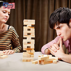 48Pcs Super Naughty Block Tower Game, Couple Adult Valentine Tumbling Tower Bloc