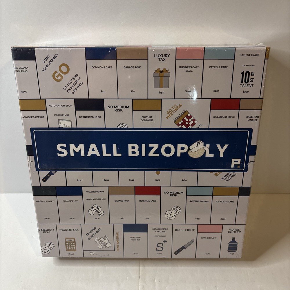 Small Bizopoly Board Game New Sealed Business Entrepreneur Theme Multicolor OS