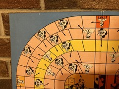 1941 Superman Speed Game Board Only Exc Shape