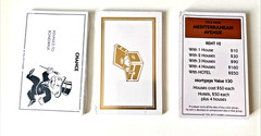 Monopoly Luxury Edition Wooden Board Game Navy Blue Gold Foil WS Game Company