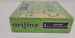New Sealed Orijinz Quotes Game First Edition 16 Years and Up 2 Or More Players
