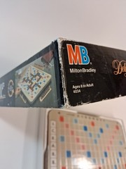 Milton Bradley 1989 #4034 Scrabble Deluxe Edition Game Turntable All 100 Tiles