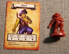 Heroquest Spirit Queen’s Torment Bard 28mm Mini and Card