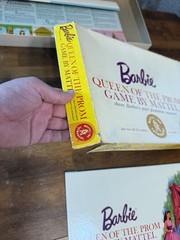 Game Board & Original Box ONLY Barbie Queen of Prom Replacement Game READ