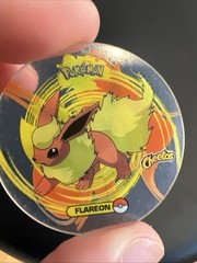 Rare Vtg Pokemon Flareon Eevee Crystal Tazos Taso Pogs Mexico Cheetos Doritos
