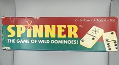 Spinner Black Dot Dominoes Game of Wild Dominoes Catalin Tiles Complete