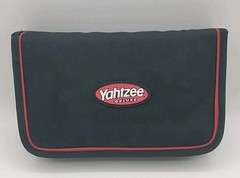 Yahtzee Deluxe Travel Edition 2003 Game Folio w/ Black Nylon Zip Case Road Trip