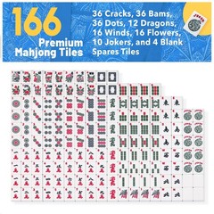 Kyerlish American Mahjong 4 inches x 9 x 21 inches, Blue（blue Tiles）