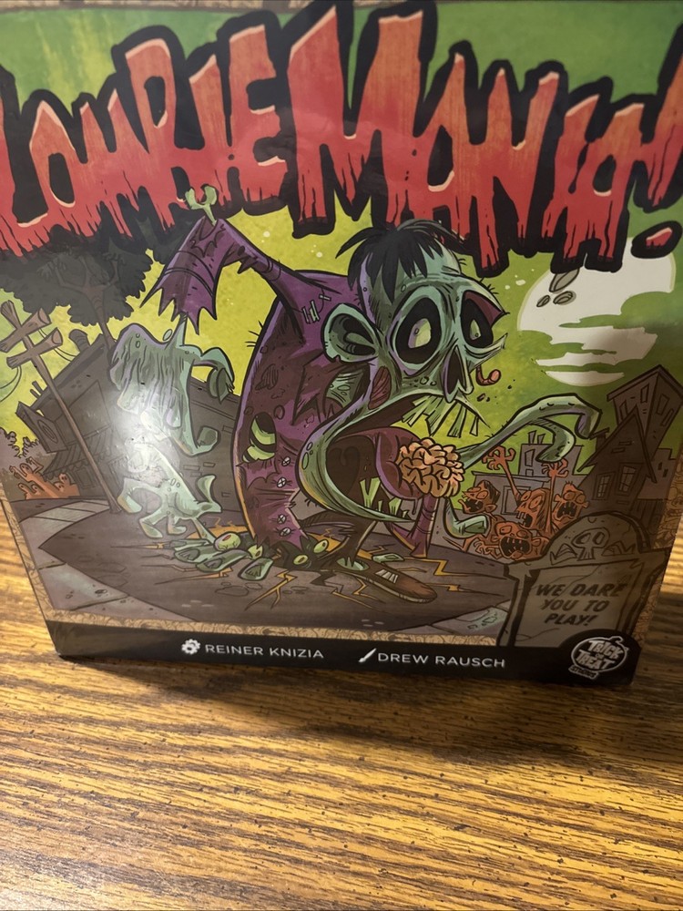 Zombie Mania! Board Game For 2-5 Players Trick Or Treat Studios Brand New