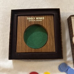 Vintage Tiddly Winks The Drueke Co. No 1998 American Walnut Wood